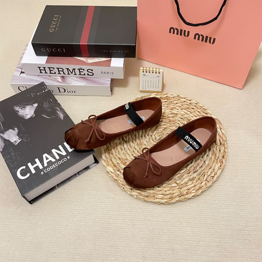 MiuMiu Satin ballerinas