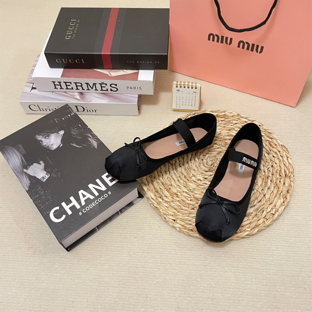 MiuMiu Satin ballerinas